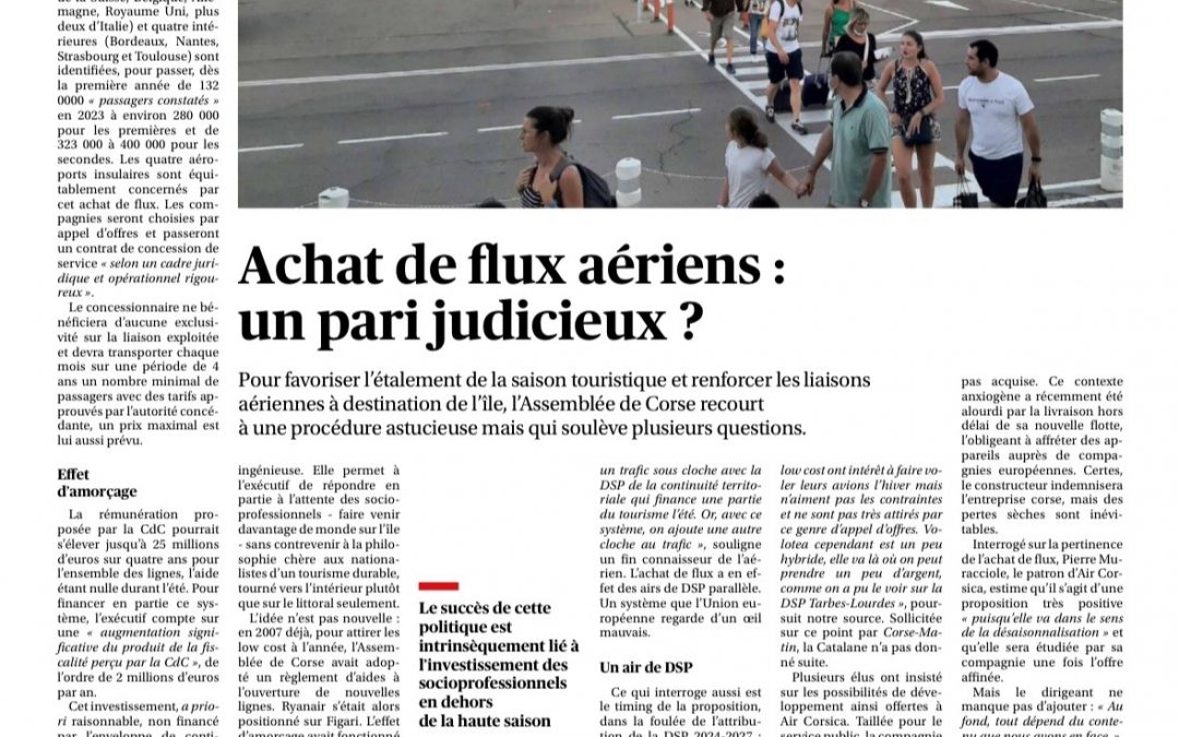 Achat de flux aériens : un pari judicieux ?