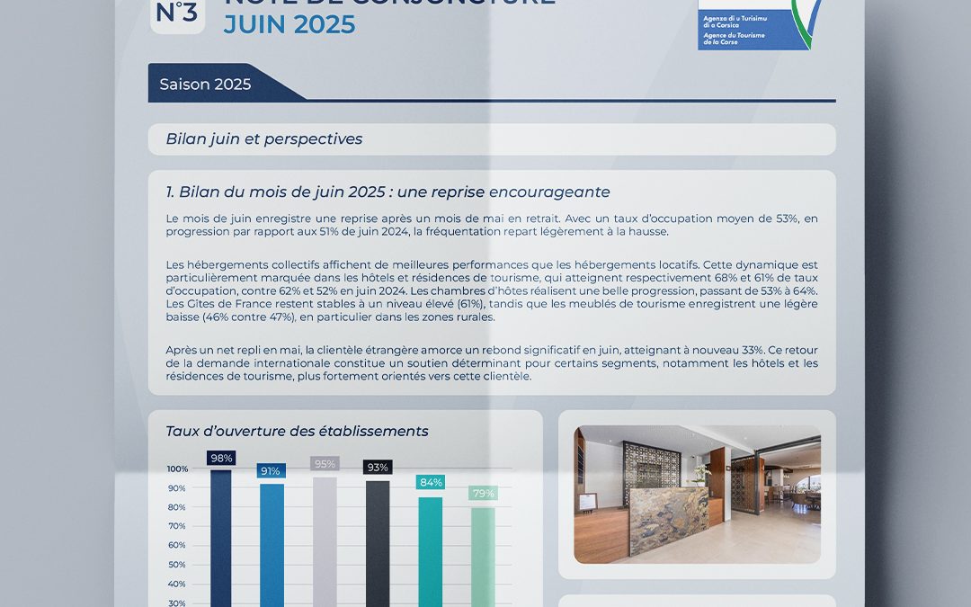 Note de conjoncture hébergement juin 2025