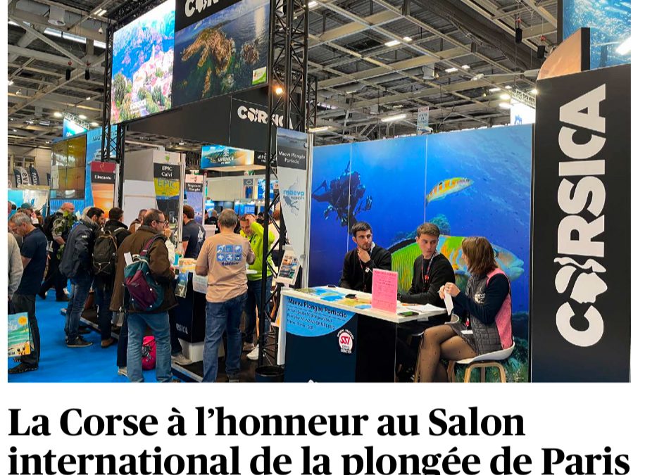 Corse-Matin « La Corse à l&rsquo;honneur au Salon international de la plongée de Paris »